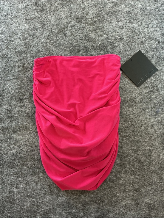Norma Kamali Other - Normakamali Hot Pink Ruched Swim Skirt Size S